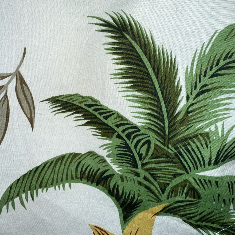 Lucky Brand White Tropical Palm-Print Short Sleeve Shirt - Picture 6 of 6